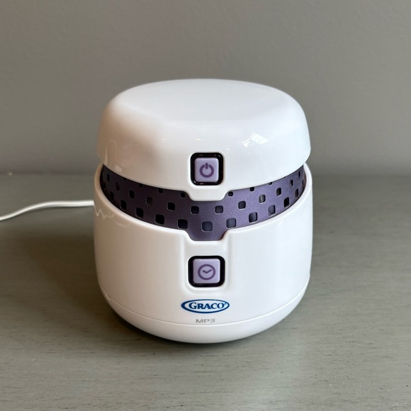 Graco Sweet Slumber MP3 Baby Sound Sleep Machine Night Light W/Power Cord WORKS - Picture 1 of 9